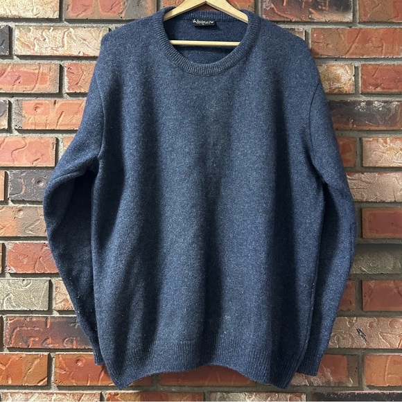 Waimate Possum Merino Wool Crewneck Sweater XL Made in New Zealand Blue - Picture 2 of 6